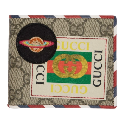 Gucci Gg Supreme Ufo Bi-fold Wallet