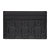 GUCCI GUCCI BLACK GUCCI SIGNATURE CARD HOLDER