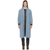 Isabel Marant Étoile Isabel Marant Etoile Blue Boucle Faby Coat In 30bu Blue