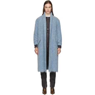 Isabel Marant Étoile Isabel Marant Etoile Blue Boucle Faby Coat In Light Blue