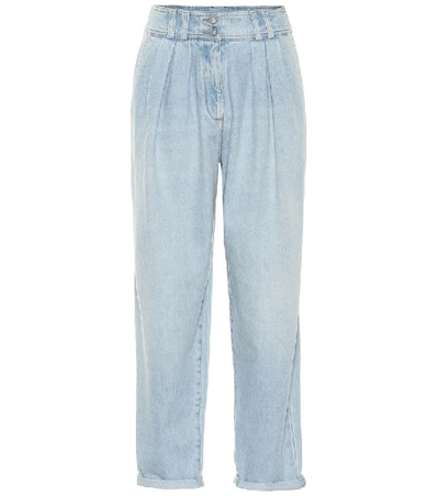 Balmain High-rise Straight Jeans In Blue