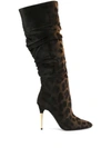 TOM FORD LEOPARD PRINT KNEE-LENGTH BOOTS