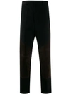 RICK OWENS PANELLED SLIM-FIT TROUSERS