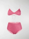 Oseree Lumière Bikini Set In Pink