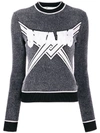 Off-white Off White Swan Knitwear In Black Off White