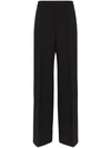 Jil Sander Split-cuff Wool-blend Trousers In Blue