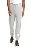 Thom Browne 4-bar Cotton Sweatpants In Light Grey