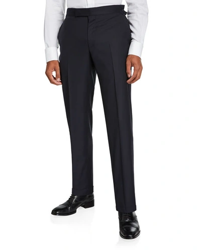 Tom Ford Men's O'connor Master Twill Trousers In Blue