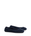 Tory Burch Minnie Travel Ballet Flats In Perfect Navy
