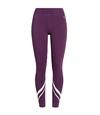 Tory Sport Chevron Leggings In Purple