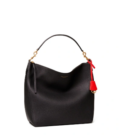 Tory Burch Perry Hobo In Black