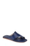 Agl Attilio Giusti Leombruni Asymmetrical Toe Loop Slide Sandal In Ocean Patent