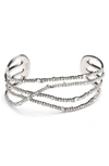 ALEXIS BITTAR PAVE ORBITING CUFF BRACELET,AB93B045