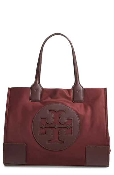 Tory Burch Mini Ella Nylon Tote - Red In Port