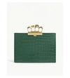 ALEXANDER MCQUEEN EMBELLISHED LEATHER CLUTCH