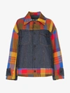 ANGEL CHEN ANGEL CHEN PANELLED CHECK JACKET,AW1909062MIX14122712