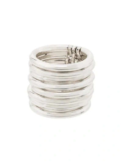 Ambush Stacked Ring In Silver