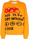 OFF-WHITE OFF-WHITE INDUSTRIAL Y013 SWEATER - 黄色