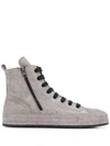 ANN DEMEULEMEESTER ANKLE LACE-UP SNEAKERS
