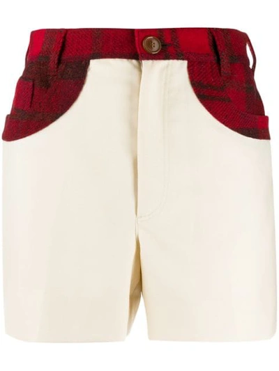 Vivienne Westwood Anglomania Tartan Pocket Shorts In Neutrals