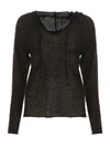 MES DEMOISELLES SHOSHANA KNIT HOODIE,11038928