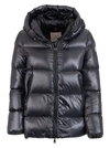 Moncler Seritte Nylon Down Jacket In Black