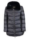 Moncler Torcon Nylon Down Jacket W/velvet Detail In C