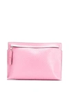 LOEWE LOEWE EMBOSSED ZIPPED CLUTCH BAG - PINK