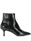 ALBANO CROCO EMBOSSED BOOTS