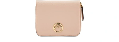 Fendi F Is  Leather Wallet In Light Pink