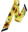 DOLCE & GABBANA Sunflower silk neck tie,FS215A GDO44 HAHH9