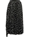 MARC JACOBS POLKA DOTS PLEATED SKIRT,M4008078/5