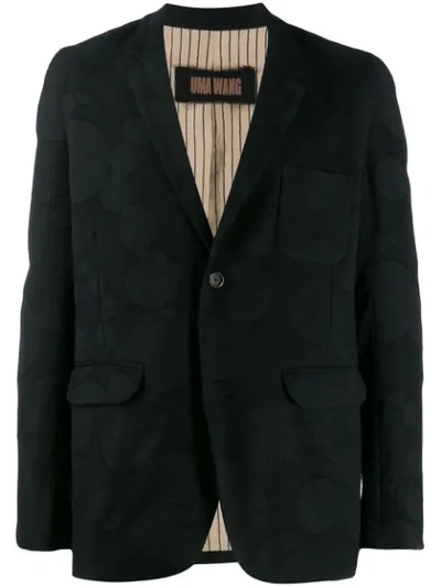 Uma Wang Dot Textured Blazer In Black