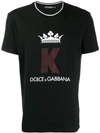 DOLCE & GABBANA KING PATCH T-SHIRT