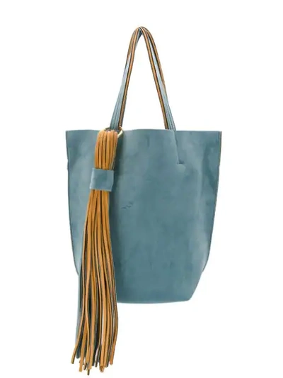 Alila Fringed Detail Tote Bag - 蓝色 In Blue