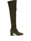 Alberta Ferretti Thigh-high Boots In Green