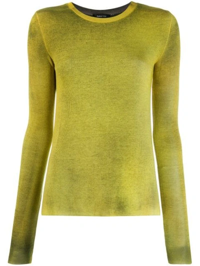 Avant Toi Ribbed Jumper In Green