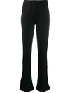 SIMON MILLER FLARED FITTED TROUSERS