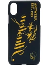 RAF SIMONS SLOGAN PRINT IPHONE X CASE