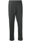 ANTONIO MARRAS PINSTRIPED CROPPED TROUSERS