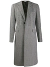 ALEXANDER MCQUEEN ALEXANDER MCQUEEN CHECK AND HOUNDSTOOTH COAT - 黑色