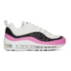 NIKE NIKE WHITE AND PINK AIR MAX 98 SE SNEAKERS