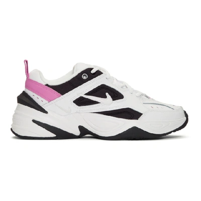 Nike M2k Tekno Leather And Mesh Sneakers In White