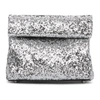 SIMON MILLER SIMON MILLER SILVER GLITTER SMALL LUNCH BAG 20 CLUTCH