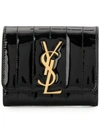 SAINT LAURENT monogram plaque wallet