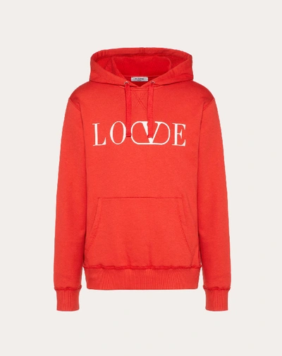 パーカー・フーディ Valentino Garavani Red Cotton Sweatshirt VALENTINO GARAVANI Red Cotton Sweatshirt (VALENTINO