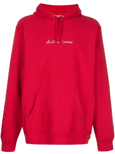 Supreme Le Luxe Hoodie In Red
