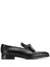 JIMMY CHOO JIMMY CHOO FOXLEY LOAFERS - 黑色