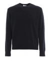 DONDUP BLUE WOOL BLEND CREWNECK SWEATER