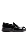 PRADA BLACK PATENT LEATHER LOAFERS